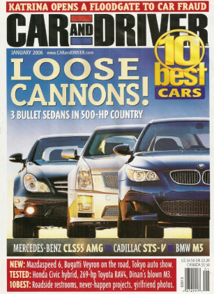 CAR & DRIVER 2006 JAN - DINAN SUPERCHARGED S3-R M3